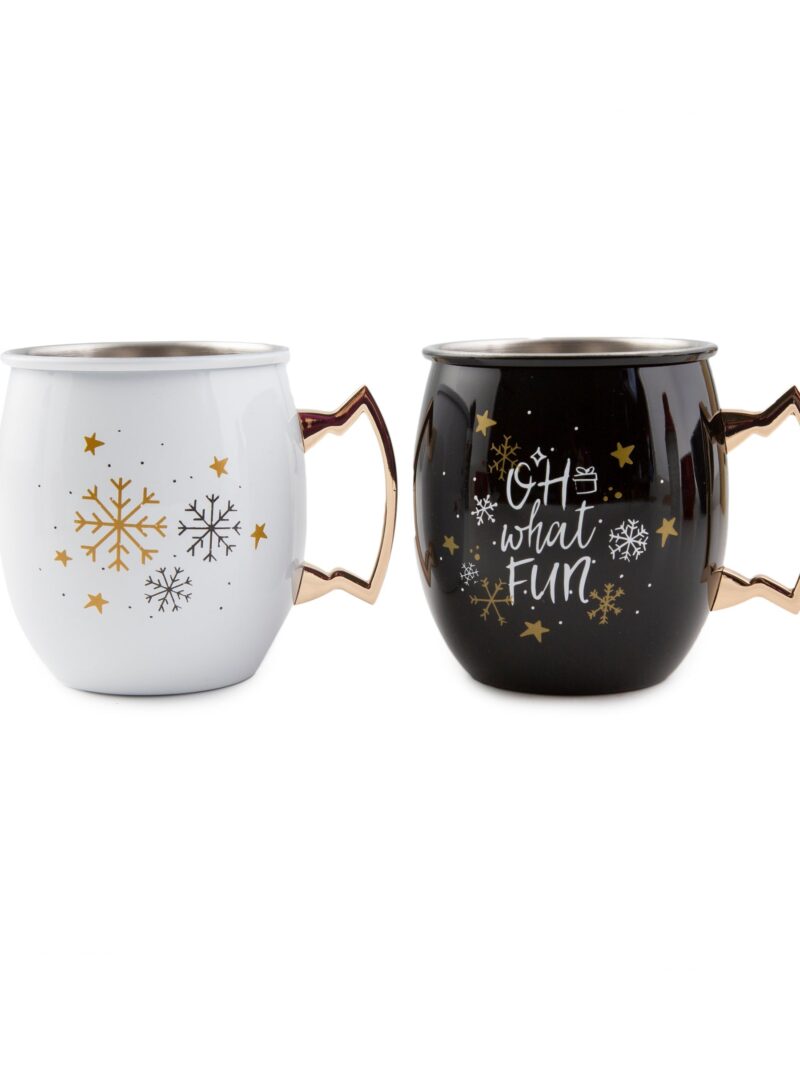 Oh What Fun Moscow Mule Mugs - Set Of 2